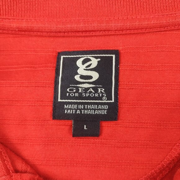 G Gear for Sports Men's Short Sleeve Polo Shirt Red Size Large - Picture 6 of 6